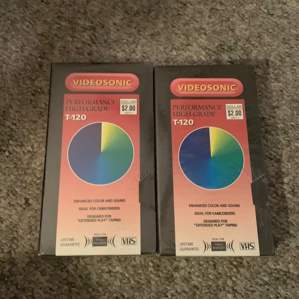 2 VHS Videosonic Performance High Grade T-120